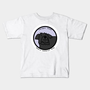 Portrait of Space General Fergus the Dog Kids T-Shirt